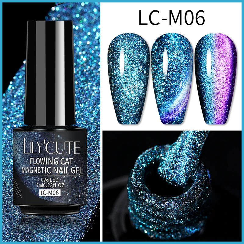 9D Rainbow Reflective Nail Gel Polish