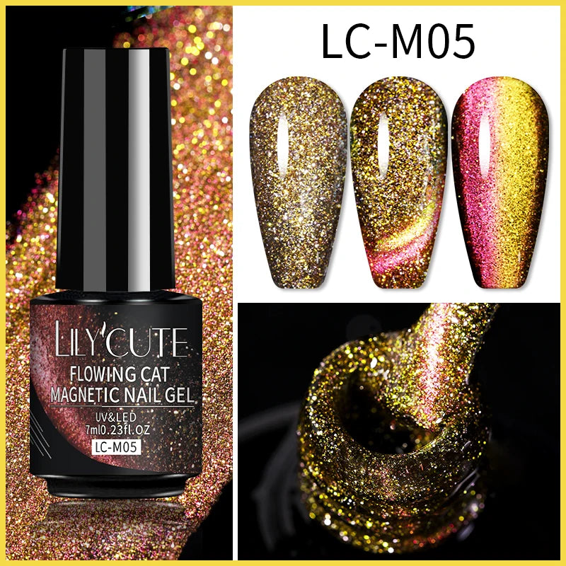 9D Rainbow Reflective Nail Gel Polish