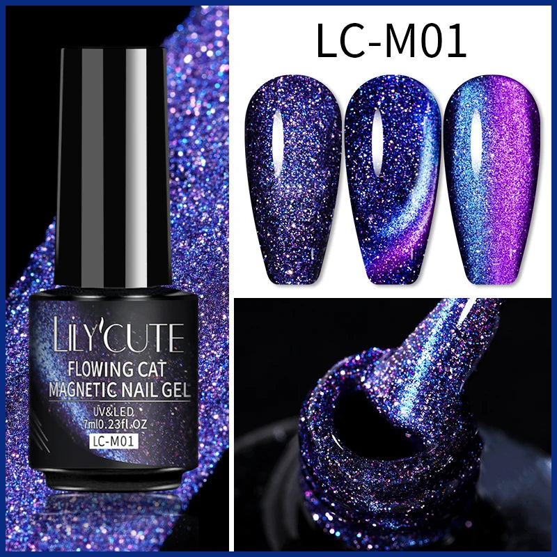 9D Rainbow Reflective Nail Gel Polish