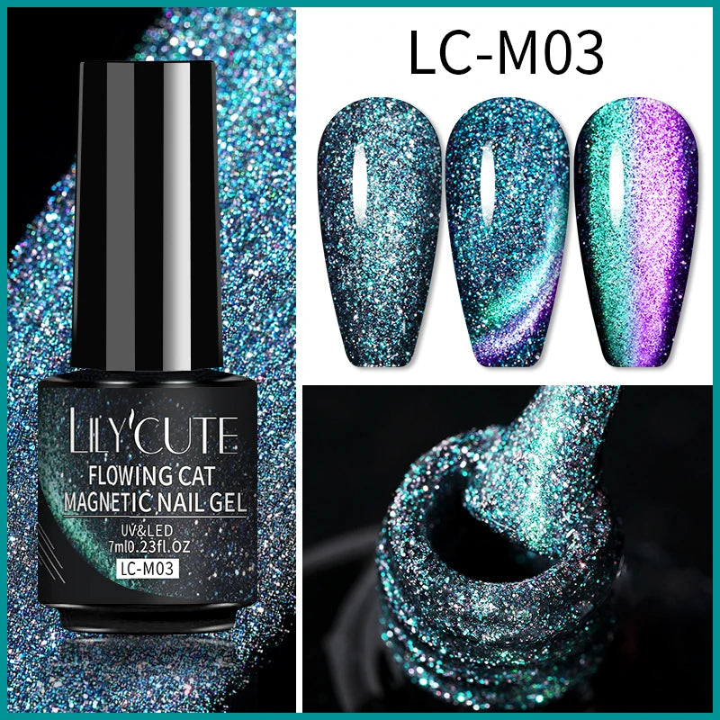 9D Rainbow Reflective Nail Gel Polish