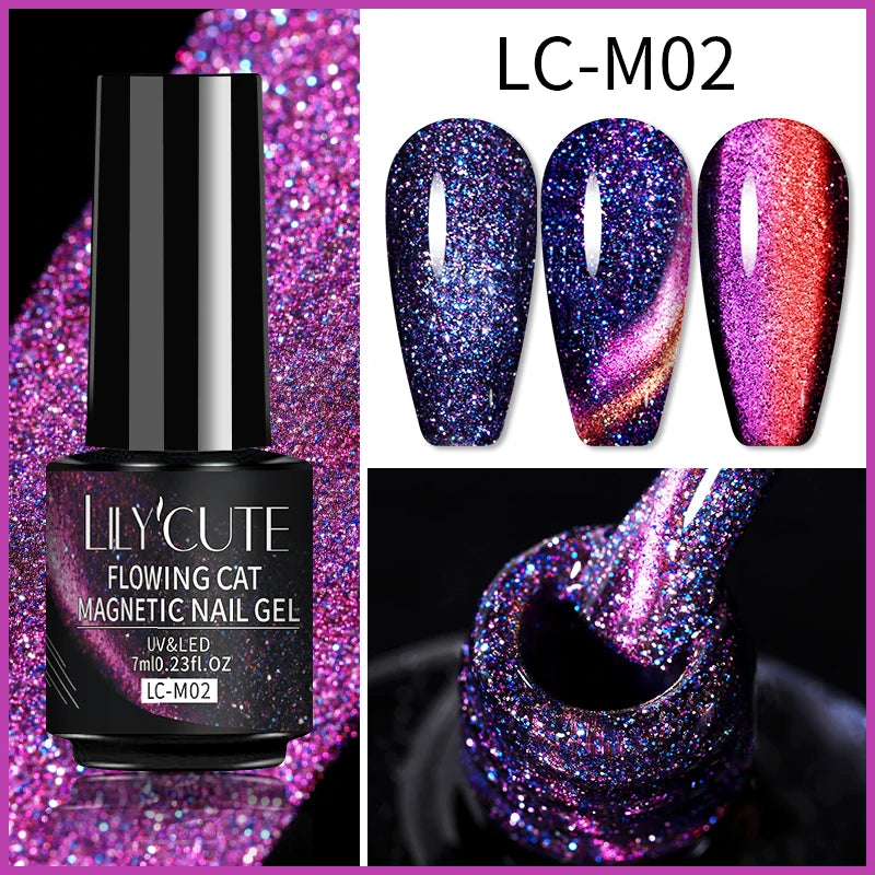 9D Rainbow Reflective Nail Gel Polish
