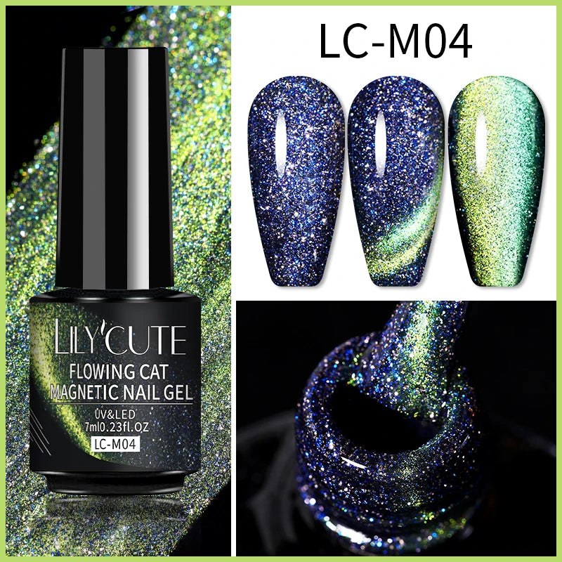 9D Rainbow Reflective Nail Gel Polish