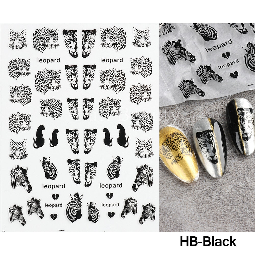 5D Nail Stickers Flowers
