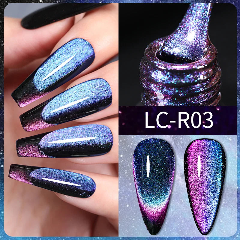9D Rainbow Reflective Nail Gel Polish