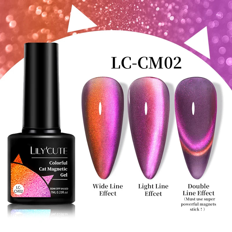 9D Rainbow Reflective Nail Gel Polish