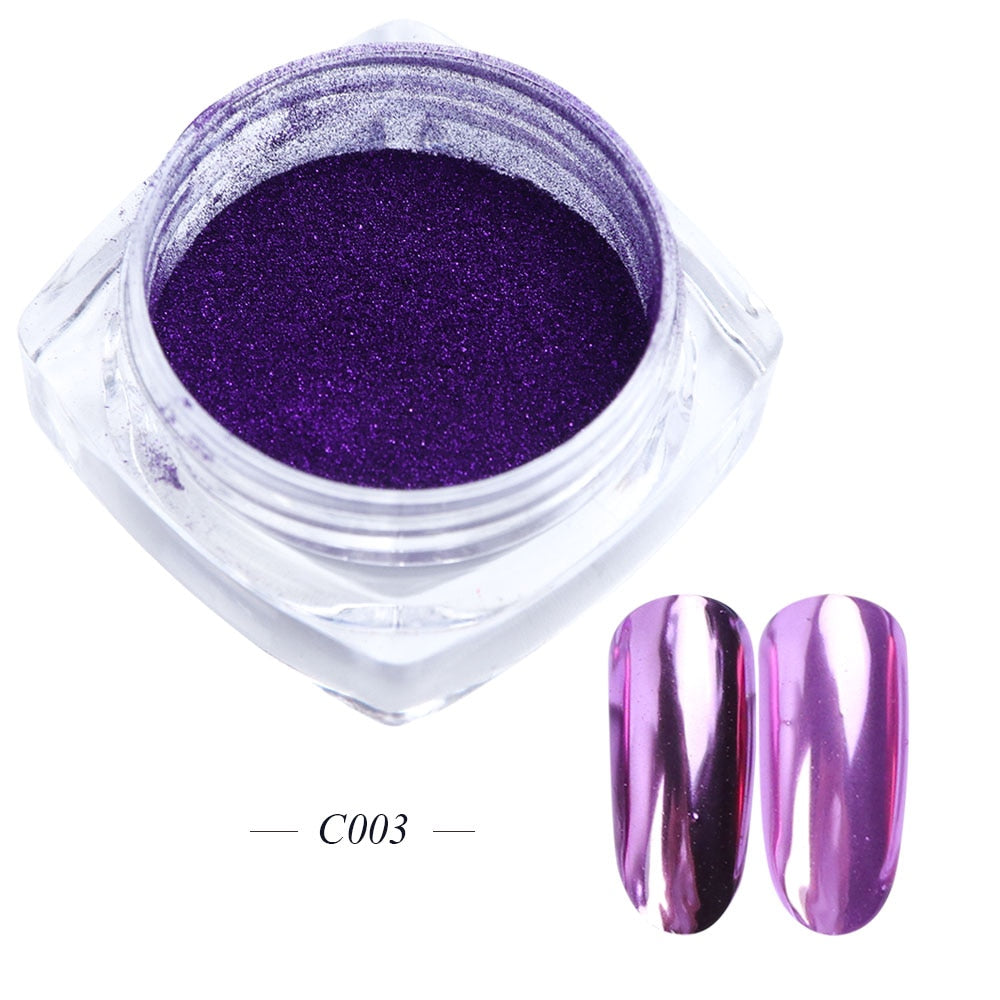White Chrome Pearl Nail Powder