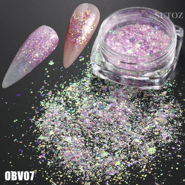 White Chrome Pearl Nail Powder