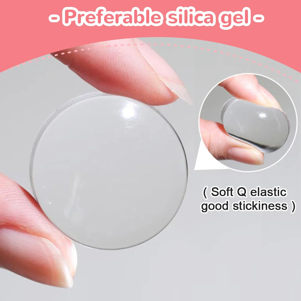 Transparent Nail Stamper With Scraper