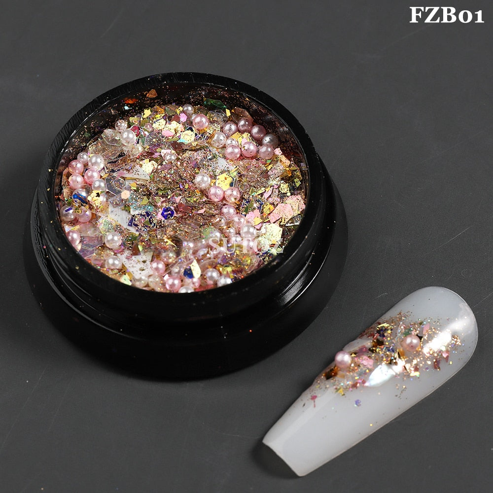 White Chrome Pearl Nail Powder