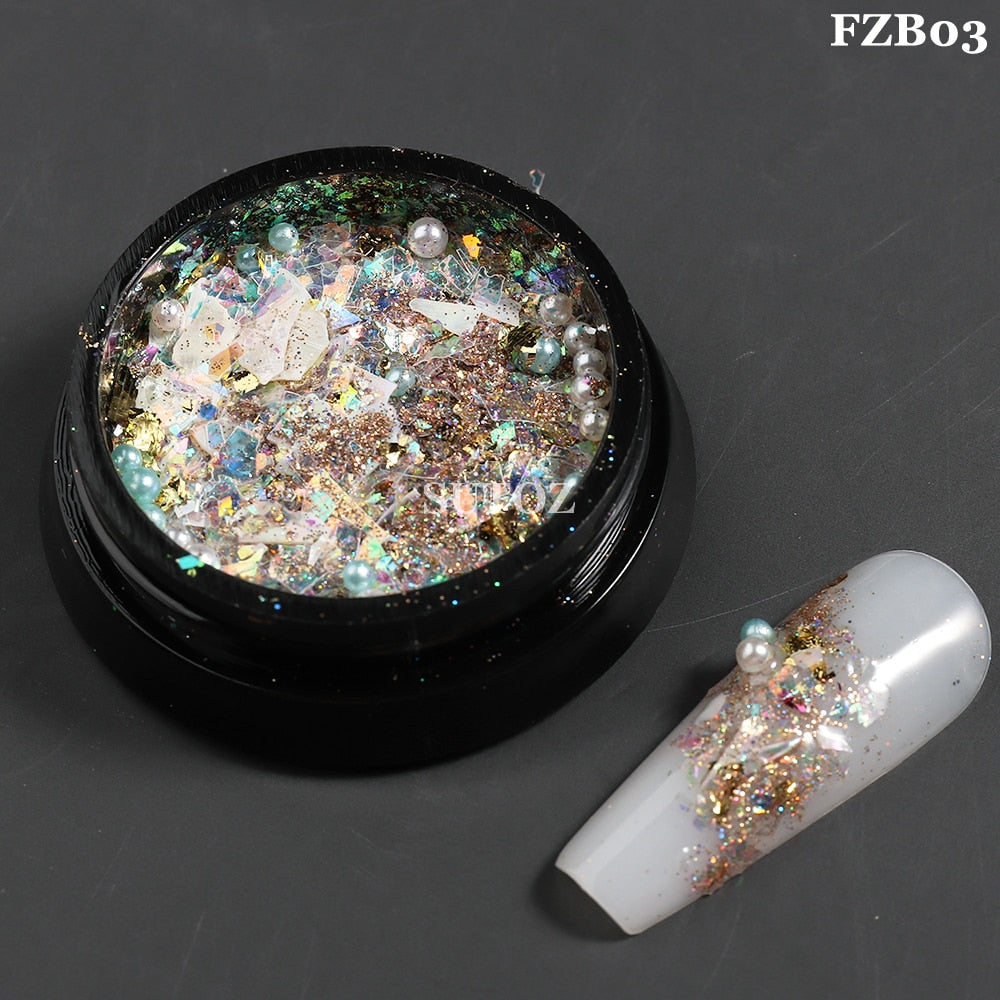 White Chrome Pearl Nail Powder