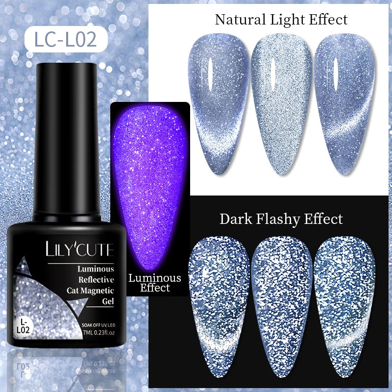 9D Rainbow Reflective Nail Gel Polish