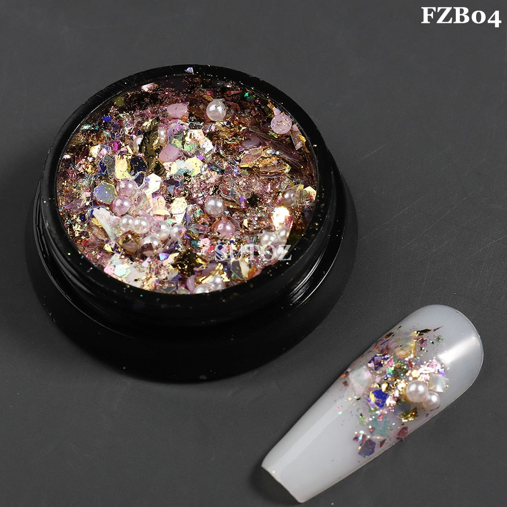 White Chrome Pearl Nail Powder