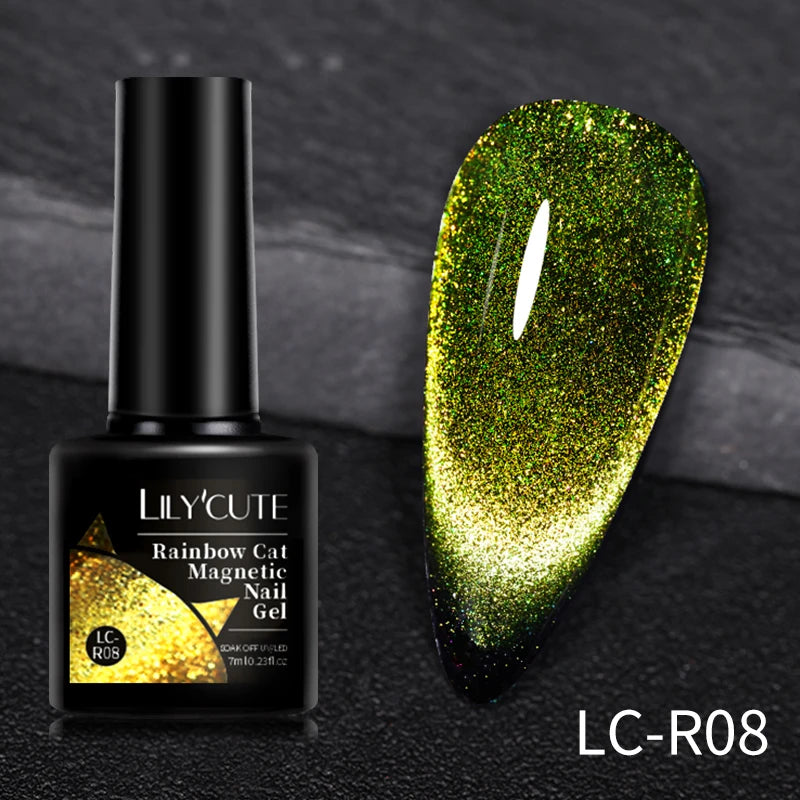 9D Rainbow Reflective Nail Gel Polish