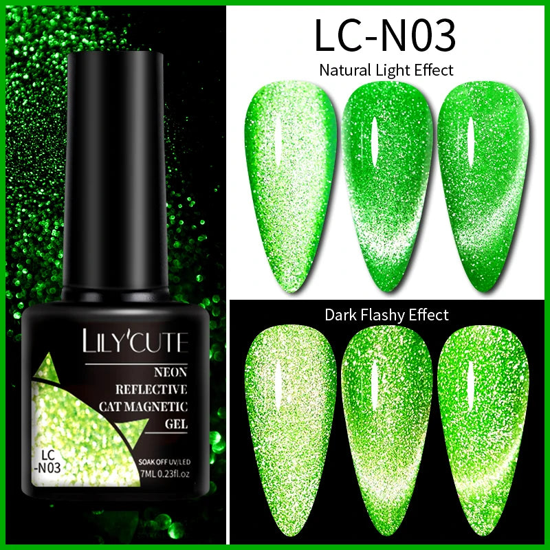 9D Rainbow Reflective Nail Gel Polish