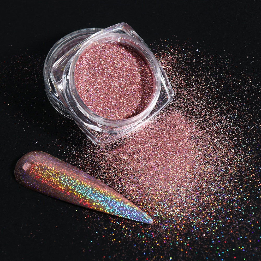 White Chrome Pearl Nail Powder