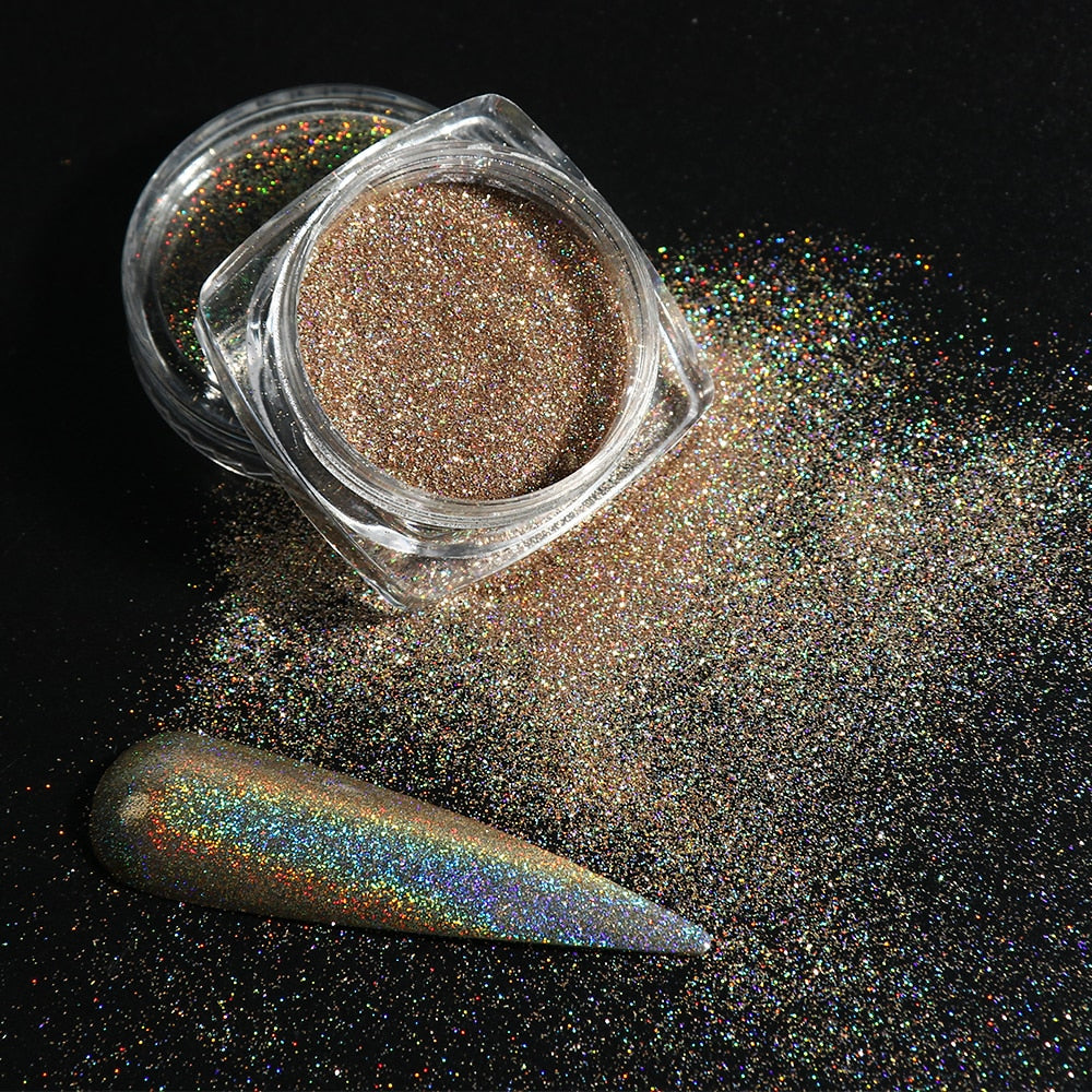 White Chrome Pearl Nail Powder