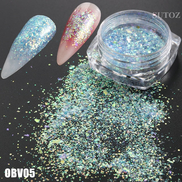 White Chrome Pearl Nail Powder