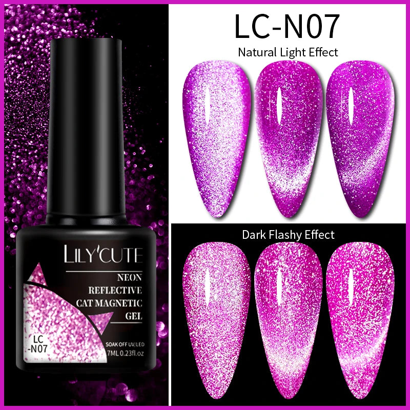9D Rainbow Reflective Nail Gel Polish