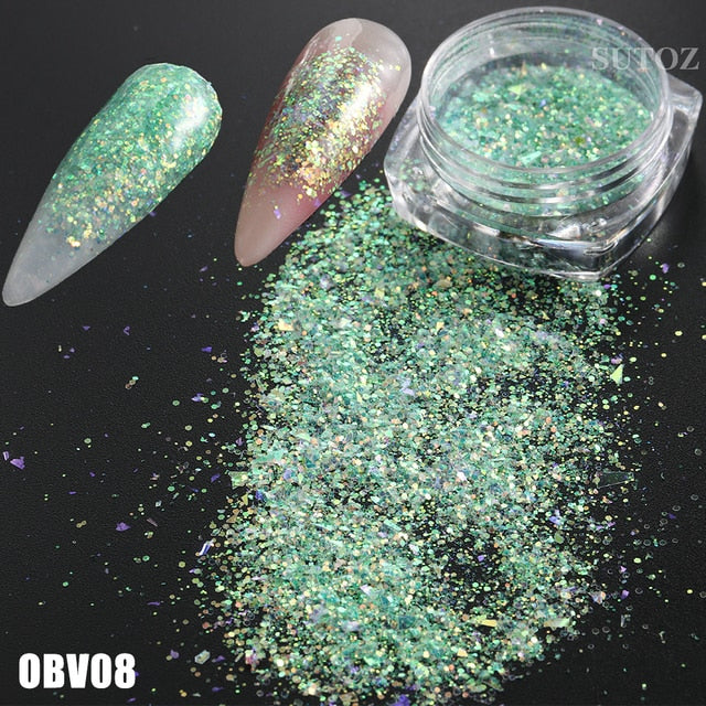 White Chrome Pearl Nail Powder