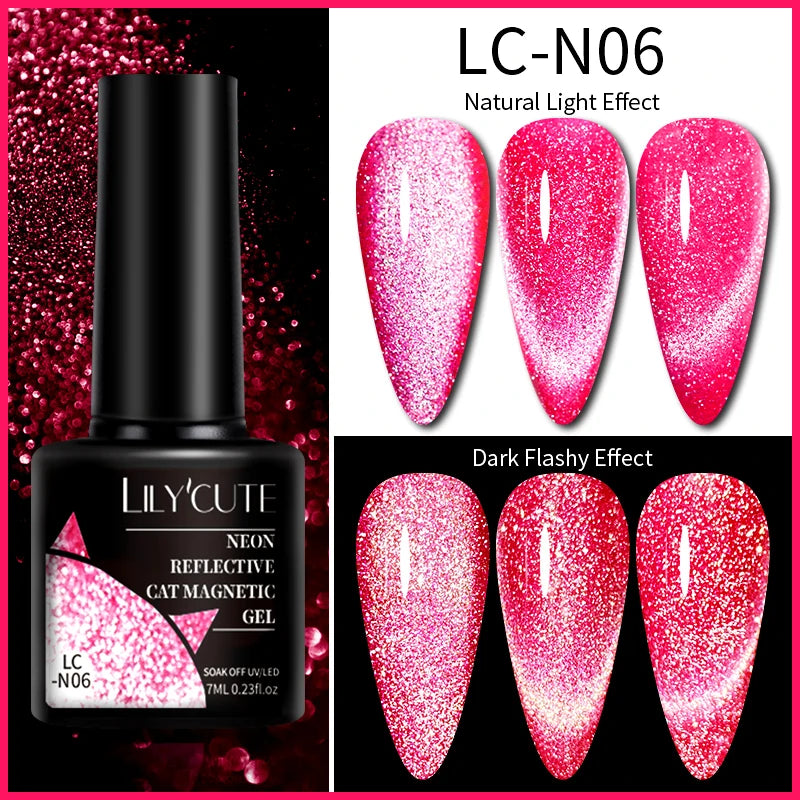 9D Rainbow Reflective Nail Gel Polish