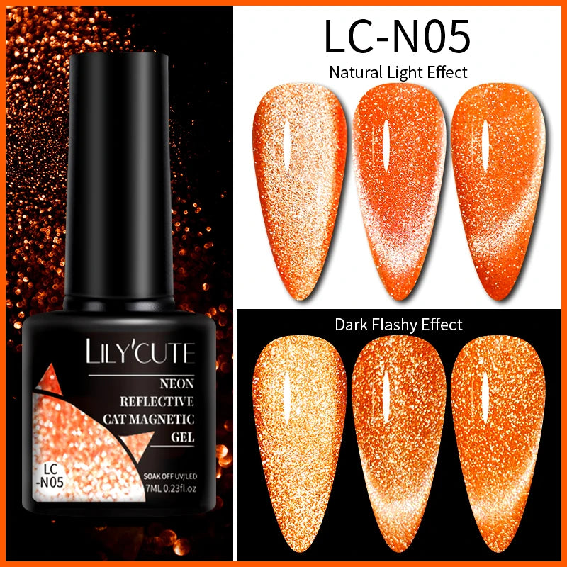 9D Rainbow Reflective Nail Gel Polish