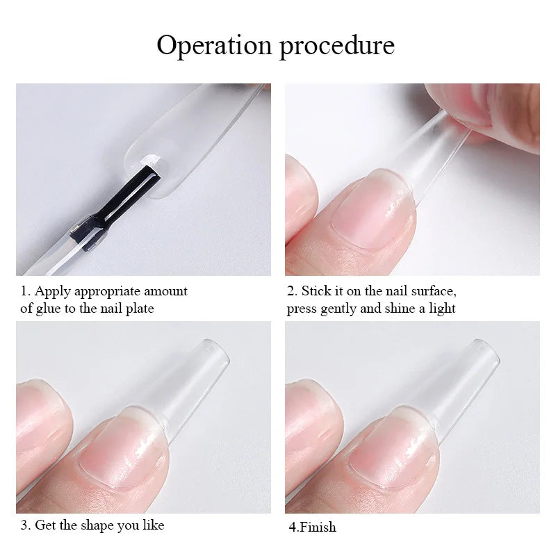 Full Cover Long Fake Nails Extensions