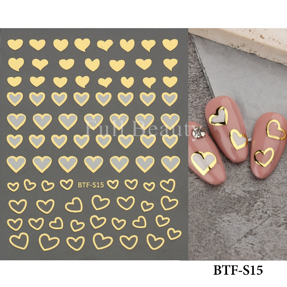 5D Nail Stickers Flowers