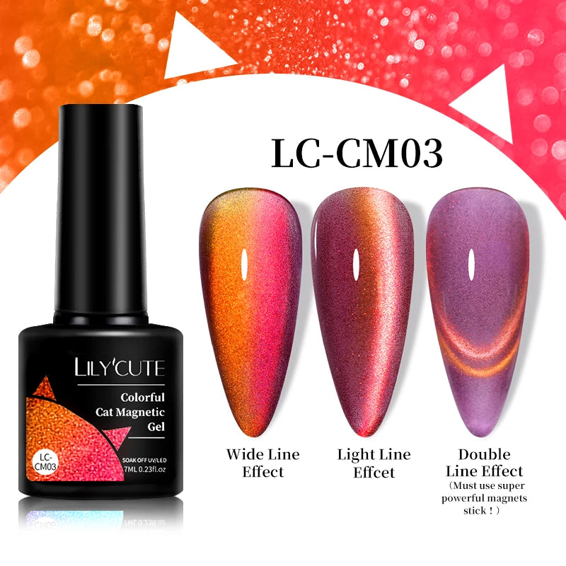 9D Rainbow Reflective Nail Gel Polish