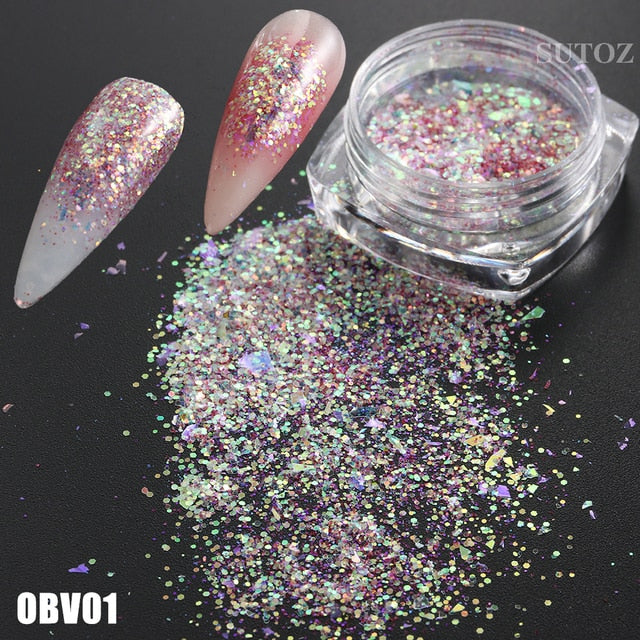 White Chrome Pearl Nail Powder