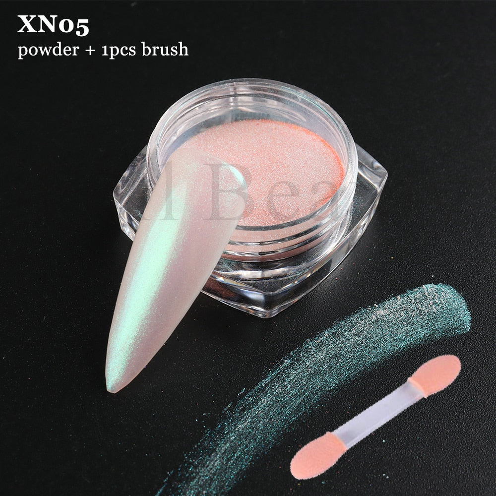 White Chrome Pearl Nail Powder