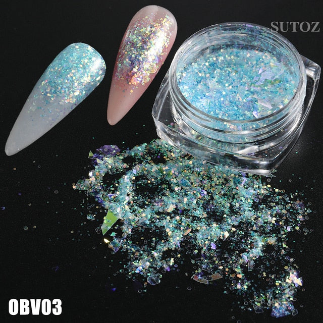 White Chrome Pearl Nail Powder
