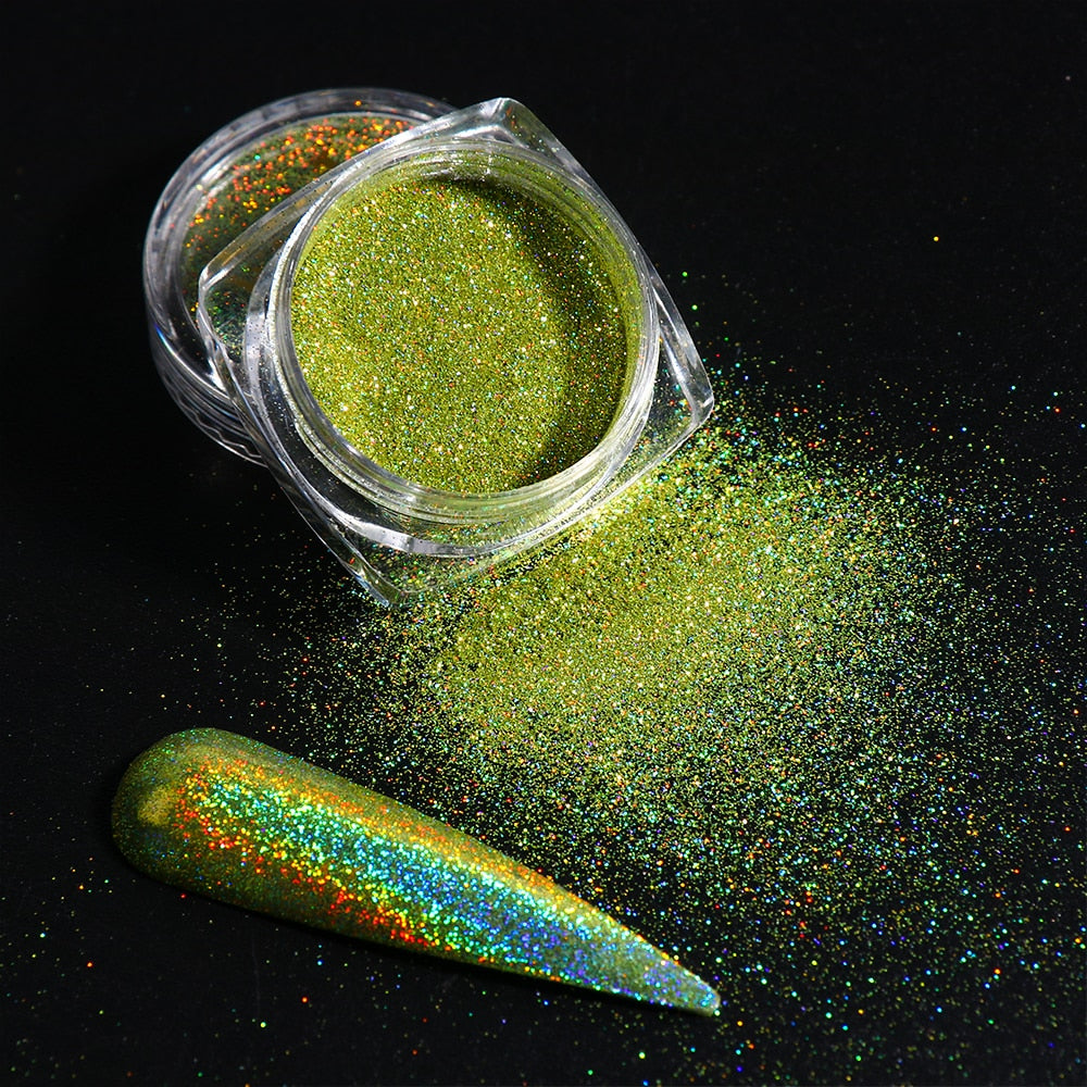 White Chrome Pearl Nail Powder