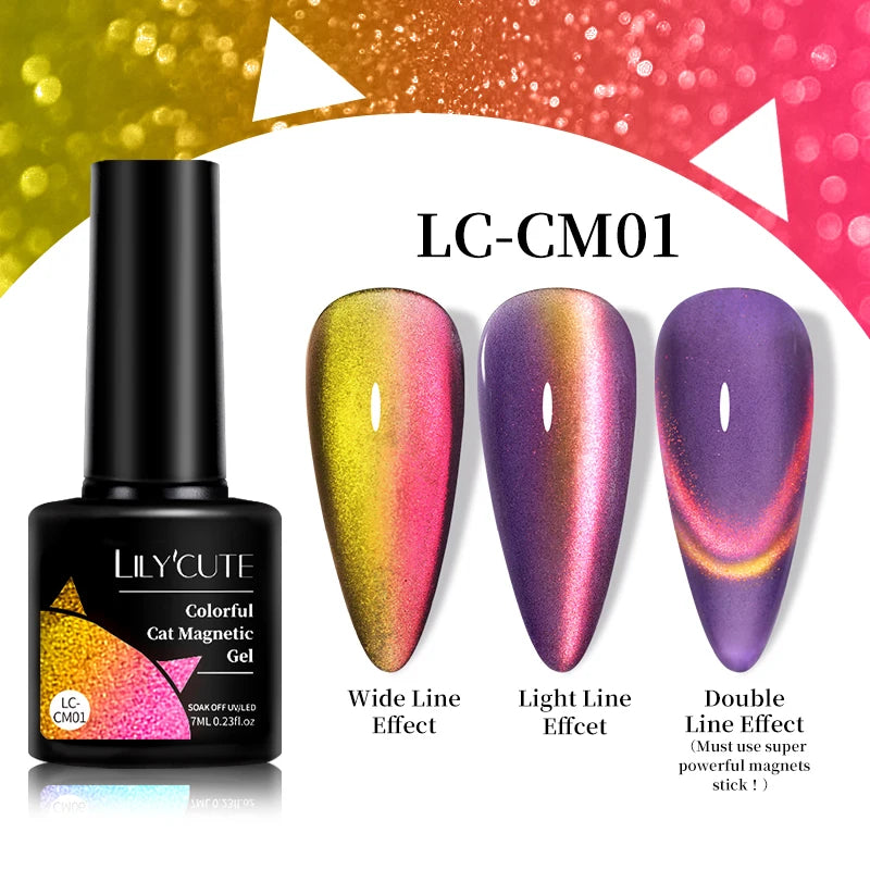 9D Rainbow Reflective Nail Gel Polish