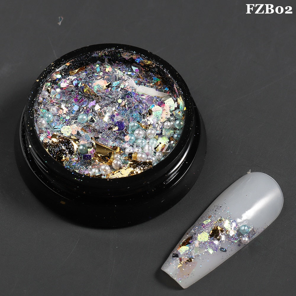 White Chrome Pearl Nail Powder
