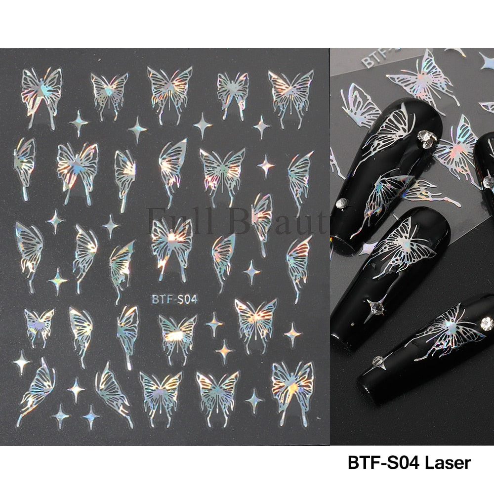 5D Nail Stickers Flowers