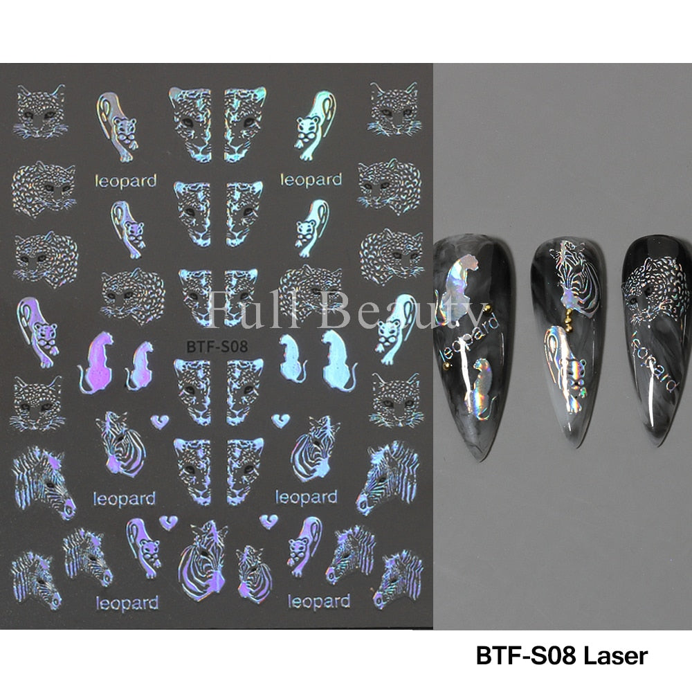 5D Nail Stickers Flowers