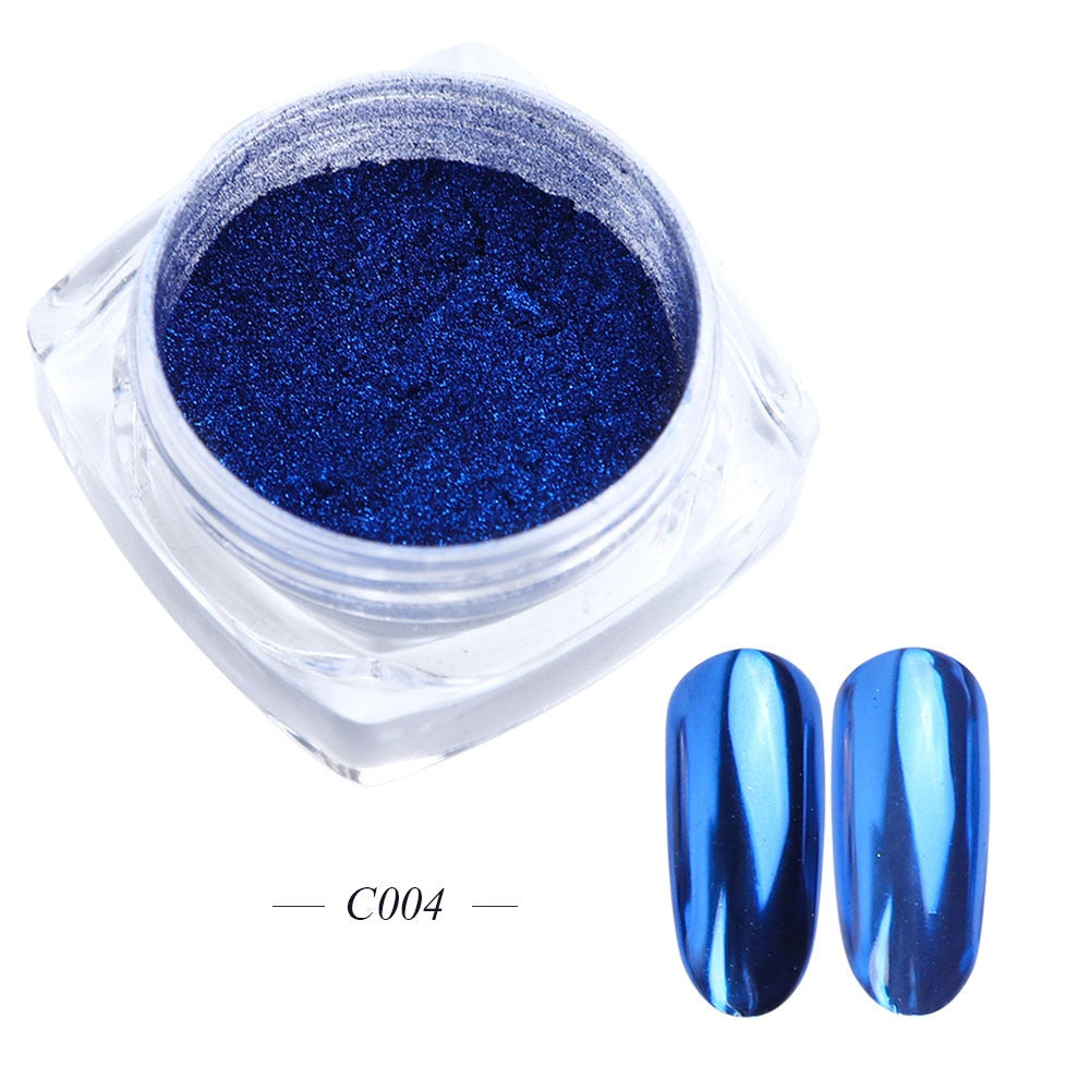 White Chrome Pearl Nail Powder