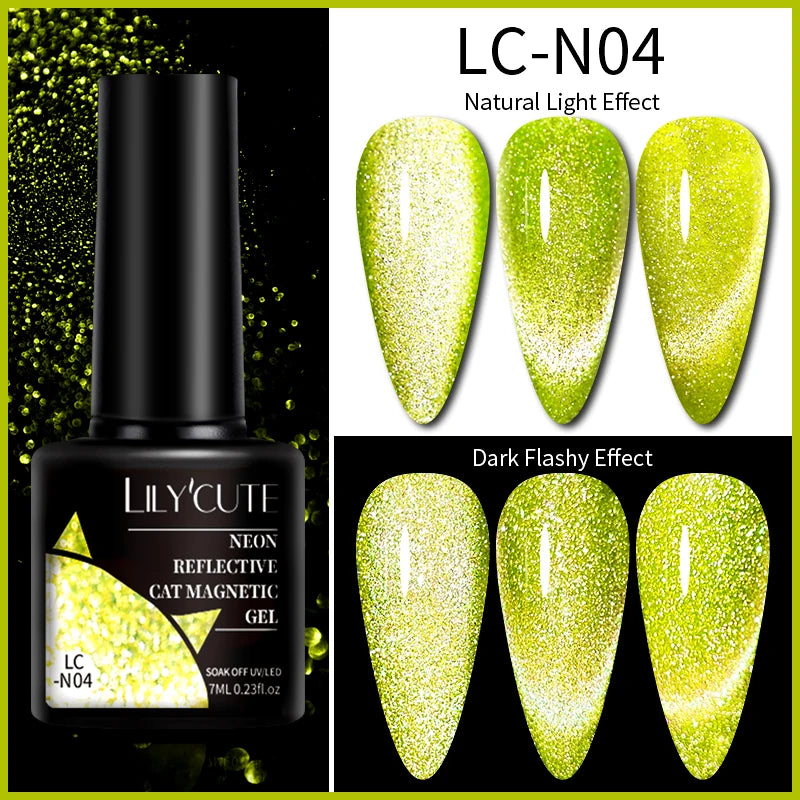 9D Rainbow Reflective Nail Gel Polish