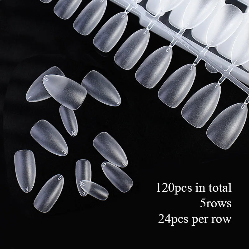 Full Cover Long Fake Nails Extensions