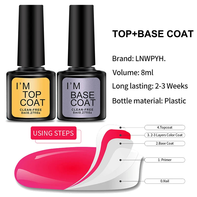 LED Nail Lamp Dryer Color Gel Polish Kit