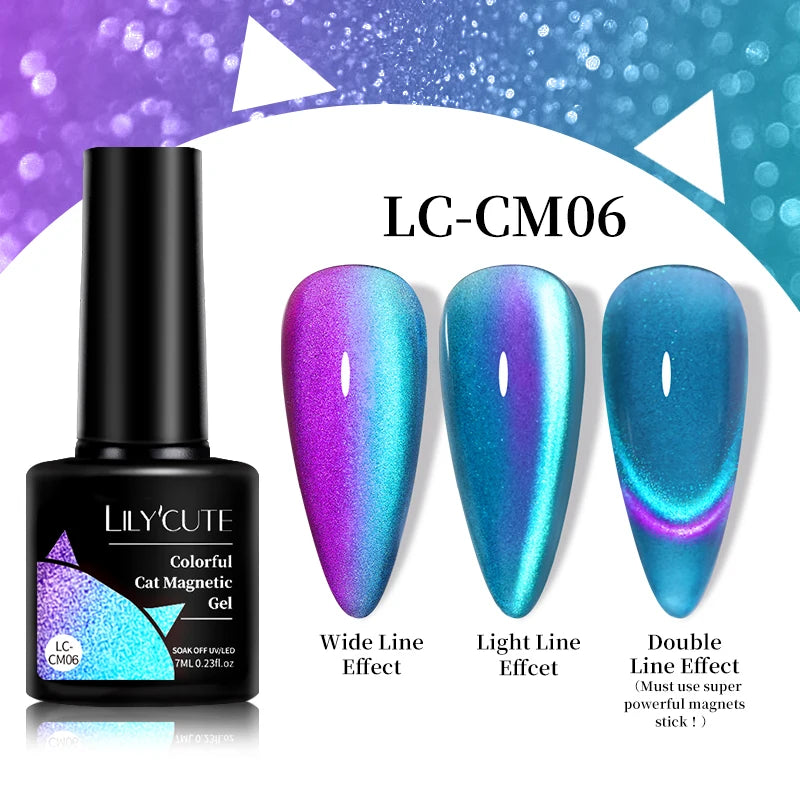 9D Rainbow Reflective Nail Gel Polish