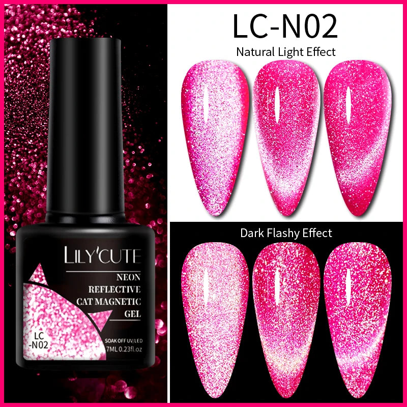 9D Rainbow Reflective Nail Gel Polish