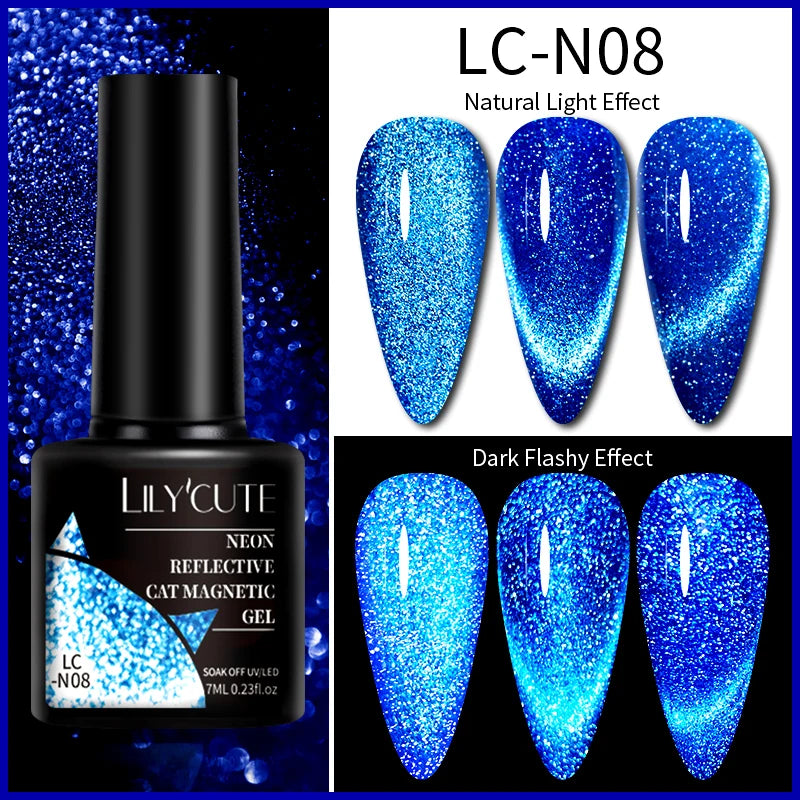 9D Rainbow Reflective Nail Gel Polish