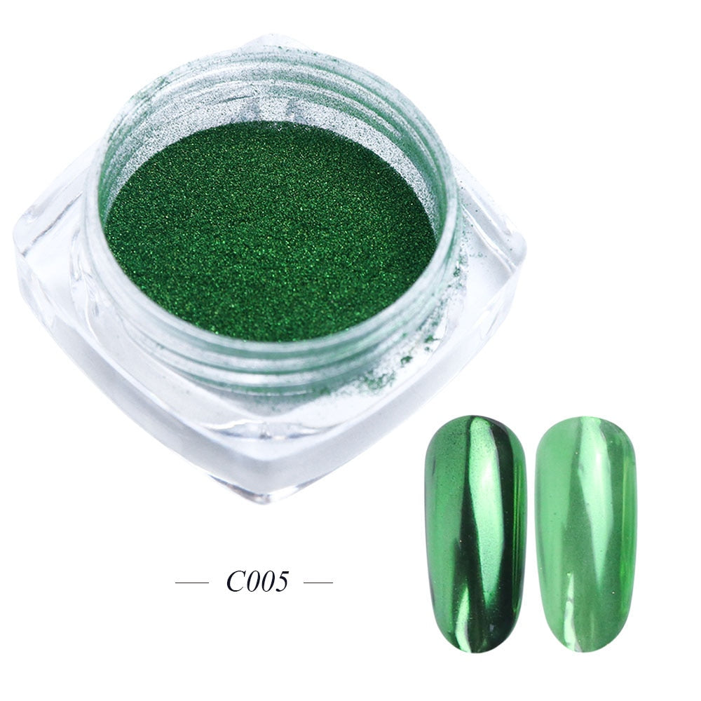 White Chrome Pearl Nail Powder
