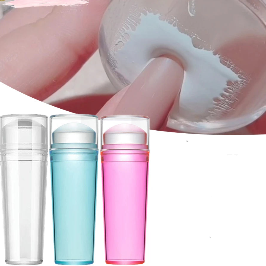 Transparent Nail Stamper With Scraper
