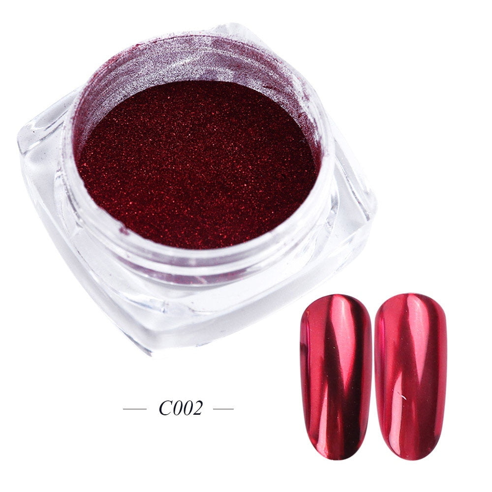 White Chrome Pearl Nail Powder