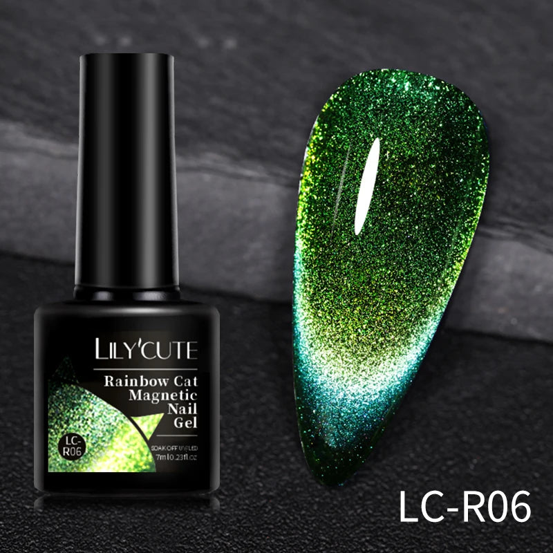 9D Rainbow Reflective Nail Gel Polish