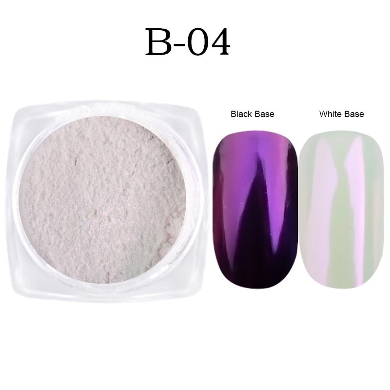 White Chrome Pearl Nail Powder