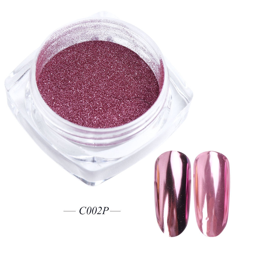 White Chrome Pearl Nail Powder