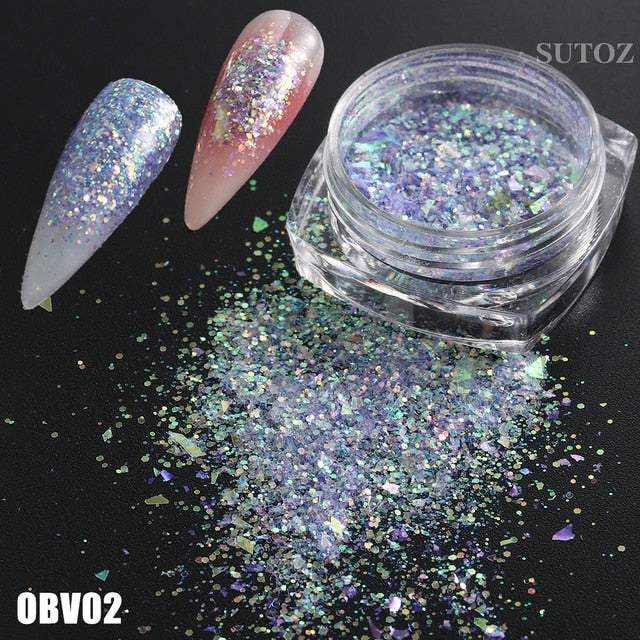 White Chrome Pearl Nail Powder